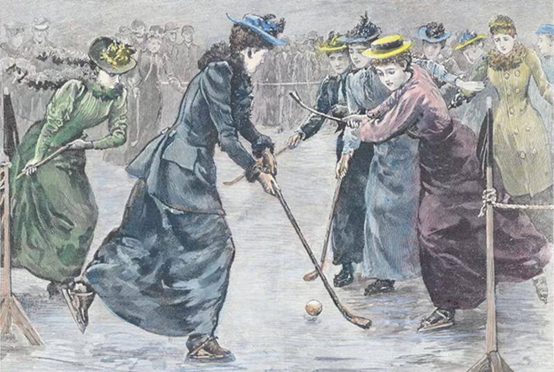 How did the sport of shinty inspire the creation of modern ice hockey